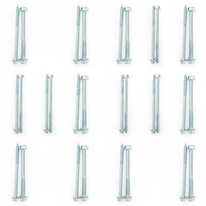Vis à tête hexagonale en acier au carbone zingué classe 4.8 6.8, filetage partiel, M6-M12, métrique-pouces, DIN/ANSI, modèle PDC 13 - Product Image 1