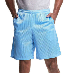 Shorts de basketball mi-taille pour hommes, 100 % coton, couleur unie, décontractés, confortables, séchage rapide, avec cordon de serrage, couleur personnalisable - Product Image 5