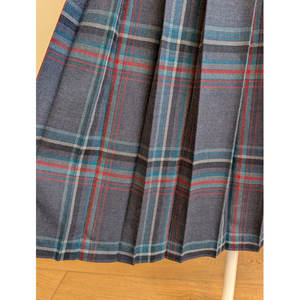 Kilt écossais traditionnel pour femmes, en pure laine neuve, tartan marine, plissé, jupe d'école pour femmes, uniformes - Product Image 2