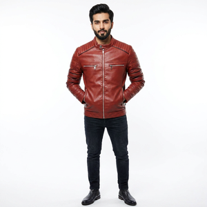 Men <b>Jacket</b> Coffee <b>Leather</b> <b>Jacket</b> Men Motorcycle <b>Jacket</b> Fashion Streetwear Biker Coat Slim Fit Autumn <b>Winter</b> <b>jacket</b> for men - Product Image 1