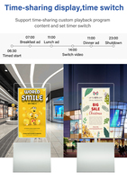 Affichage numérique à double écran ultra fin 4K sur pied, kiosque Android pour les magasins de détail et l'utilisation commerciale