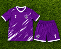 Ensemble d'uniformes de football personnalisés pour hommes, maillots et shorts, vêtements de sport d'équipe, respirants, séchage rapide, kits de football, impression numérique 100%