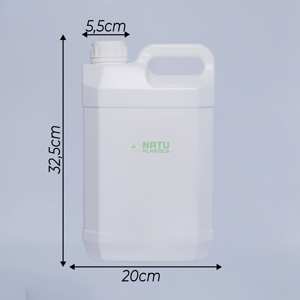 Bidón de Plástico de 5L Personalizado al por Mayor para Líquidos de Limpieza, Envase de Aceite, Barril Cuadrado para Champán con Tapa de Rosca - Product Image 2