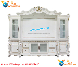 Soporte y armario de madera de teca para TV, diseño exclusivo, nuevos diseños de escaparate para sala de dibujo, a la venta - Product Image 5