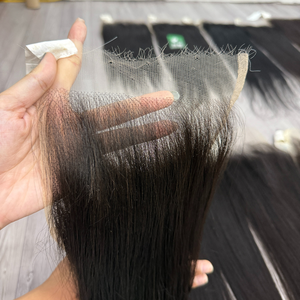 8 - 32 pouces de haute qualité cheveux bruts vietnamiens dentelle frontale perruque texture droite HD dentelle pour les femmes noires non traitées avec la taille du bonnet - Product Image 3