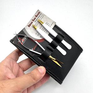 Pince à épiler sourcils en acier durable, finition or blanc, avec logo personnalisé, pointes biseautées et pointues, et ciseaux à ressort pour sourcils et cils - Product Image 4