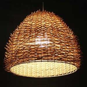 Vietnam Natural Bamboo <b>Rattan</b> Modern European French Rustic Craftsman Woven <b>Pendant</b> Lampshades Dining Living Bed Room Decoration - Product Image 4