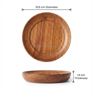 Eco Friendly Handcrafted Solid Wood Round Modern <b>Coaster</b> <b>Drink</b> Cup Mat Table Protector Beverage <b>Coaster</b> Wholesale - Product Image 3