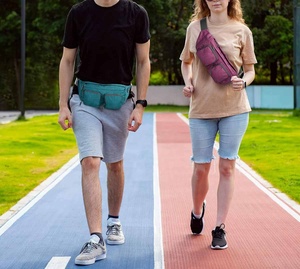 Riñonera de viaje, riñonera de talla grande, bandolera, cinturón ajustable, riñonera para hombre, mujer, senderismo, caminar, trotar - Product Image 6