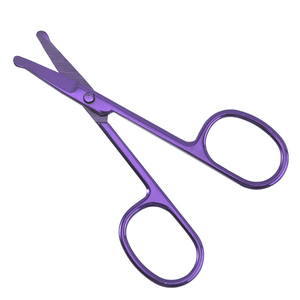 Tijeras de Manicura de Acero Inoxidable, Hoja Recta, Mango Redondo, Herramienta Duradera para el Cuidado de las Uñas, 8.8 cm, Cortacutículas Profesional - Product Image 5