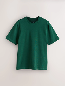 T-shirt Homme Oversize Col Rond Manches Courtes Coupe Ample en Coton Premium Épais – Style Décontracté Streetwear Uni - Product Image 4