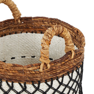 Wicker Decorative <b>Storage</b> <b>Basket</b> Home Decor Organizing <b>Rattan</b> Woven <b>Basket</b> - Product Image 3