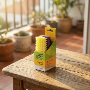 แปรงขนไนลอนด้ามพลาสติก COLOLITE สำหรับทำความสะอาดรองเท้าและรองเท้าผ้าใบ - Product Image 2