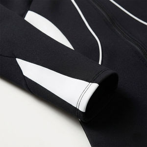 Ensemble de sport imprimé pour homme, maillot de compression à manches longues avec fermeture éclair intégrale, coupe ajustée, anti-transpiration et respirant - Product Image 5
