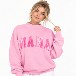 Sudadera de cuello alto para mujer, con logo bordado personalizado, diseño de leopardo, tejido, largo extendido, para invierno, primavera y otoño, estilo casual. - Product Image 1