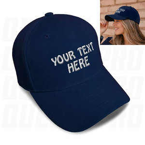 Custom Personalized Baseball <b>Cap</b> Embroidered Acrylic <b>Hats</b> for Men Women Custom Logo Text Premium Adjustable Baseball <b>Caps</b> OEM - Product Image 1