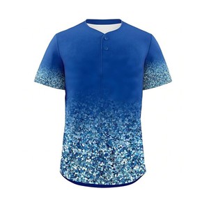Maillot de baseball unisexe en polyester 100 % fabriqué au Pakistan, personnalisable par sublimation avec nom et numéro d'équipe - Product Image 1