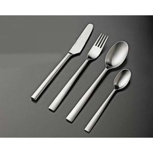 Mango simple y hermoso con juego de cubiertos de vajilla de lujo para el hogar del hotel pulido de plata Juego de cubiertos elegante - Product Image 6