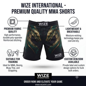 2026 Top Trending MMA Boxing Short For Men Adult Size Comfortable Soft Quick Dry Fabric Custom Spandex Polyester MMA Shorts - Product Image 6