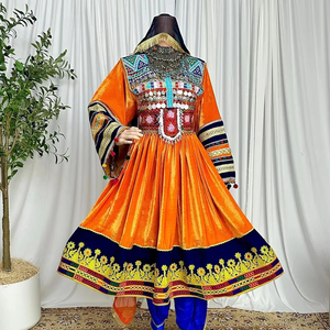 Nouvelles arrivées : Robe afghane Kuchi respirante pour femme, style afghan, pour mariage, fête ou tenue décontractée, en tissu épais - Product Image 6