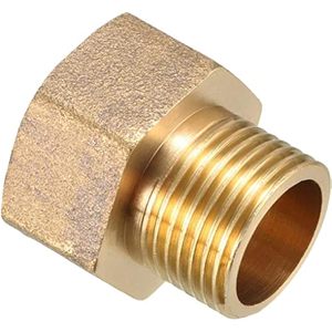 Raccord de tuyauterie en laiton, adaptateur, raccord mâle 3/8 PT x raccord femelle 1/2 PT - Product Image 2