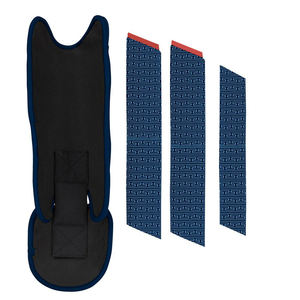 Espinilleras de béisbol de PU amarillas y azules con estampado por sublimación, equipo de protección deportiva para jugadores adultos de béisbol y softbol - Product Image 3