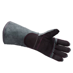 Gants de soudure en cuir, résistants à la chaleur et au feu, mitaines pour barbecue, four, grill, cheminée, TIG, MIG, cuisson, fourneau, poêle, support de casserole - Product Image 3