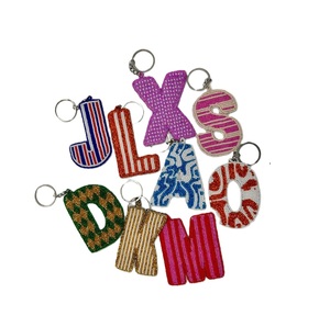 Stylish Seed Beads Embroidery Keychain Charm Gift Handmade Beaded Embroidery Keychain Colorful Design - Product Image 3