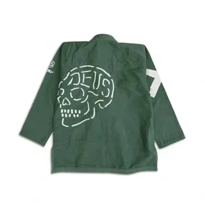 Kimono de Jiu-Jitsu BJJ Shoyorol Vert, Nouveauté, Vente Chaude, Personnalisable en Gros, Lot de 135, 100% Coton, 440g, Respirant, pour Jiu-Jitsu et Karaté - Product Image 2