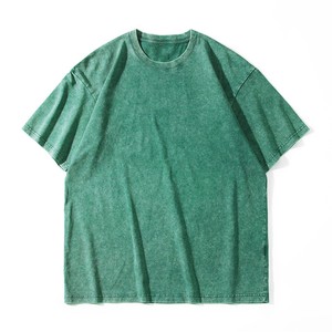 เสื้อยืดโอเวอร์ไซส์ แขนสั้น ทรงวินเทจ ลุคสตรีทอเมริกัน ผ้าหนา ซักนุ่ม สไตล์ยูนิเซ็กซ์  รับผลิตตามสั่งจากโรงงาน BD ประเทศจีน พร้อมปักโลโก้ตามแบบ - Product Image 4