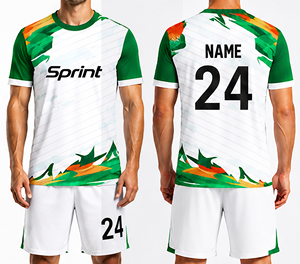 Uniforme de Fútbol Unisex de Primera Calidad, 100% Poliéster, Secado Rápido, Transpirable, Manga Corta, Impresión Digital - Product Image 5