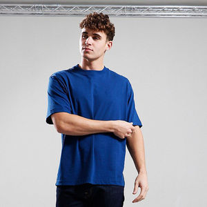 <b>Mens</b> Royal Blue Oversized Short Sleeve Cotton T-<b>Shirt</b> Custom Logo OEM ODM Wholesale Apparel - Product Image 6