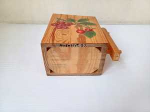 Porte-ustensiles de cuisine en bois vintage peint à la main, décoration rustique pour la maison - Product Image 4