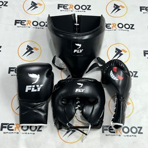 Conjunto Profesional de Boxeo y Sparring, Color Morado, Cuero Vacuno Genuino, Equipo de Protección para Entrenamiento - Product Image 2