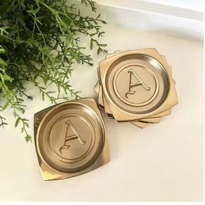 Contemporary Metal Coaster Set Modern Beverage <b>Protectors</b> for Office Desk Coffee <b>Table</b> Restaurant Hotel Home Decor - Product Image 2