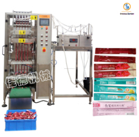 Machine d'emballage automatique multi-lignes en vente chaude 2026 |   Sac à glaçons/bâtonnets pour sucettes glacées, bain de bouche liquide et boissons