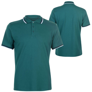 Chemise unisexe à manches courtes en coton, coupe classique, décontractée et professionnelle, couleur unie, anti-humidité, performance sportive, douce - Product Image 1