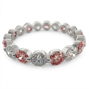 แหวนเพชรทรงกลมเพาะเลี้ยงในห้องปฏิบัติการ น้ำหนัก 1.95 กะรัต ทองคำขาว 18K รับรองโดย IGI เครื่องประดับเจ้าสาวชั้นดี - Product Image 2