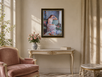 Tableau mural encadré avec silhouette de femme, peinture classique élégante de dame, décoration pour salon, chambre à coucher, maison
