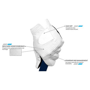 ถุงมือกอล์ฟผู้ชายรุ่น Relax Grip 2.0 สำหรับมือซ้าย สีขาว ผลิตจากวัสดุสแปนเด็กซ์คุณภาพพรีเมียมเพื่อความสบายและประสิทธิภาพที่เหนือกว่า - Product Image 2