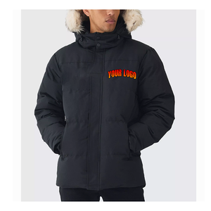 Luxury Best Insulator Men's <b>Padded</b> Fur <b>Coats</b> Puffer Jacket Warm Winter Men Jacket Customize wears Breathable With Best OEM - Product Image 4