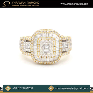 Anillo de Lujo para Hombre, Estilo Hip Hop, con Diamantes Baguette de Moissanita, Oro 10K, Personalizado, para Compromiso, Boda, Campeonato, Fiesta, Aniversario - Product Image 4