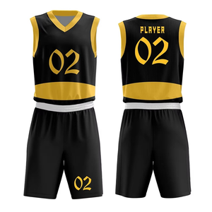Uniforme de basket-ball au design élégant, nouvelle conception, vente en gros, personnalisé, 100% polyester, imprimé par transfert thermique - Product Image 3