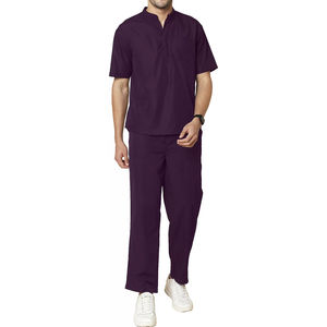 Uniformes Médicos Personalizados de Diseño Elegante, Blusa Médica Ajustada de Manga Corta, Conjuntos de Uniformes Médicos para Hombres y Mujeres, Cuello Alto, Alta Calidad, para Hospital - Product Image 2