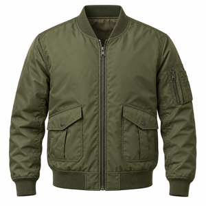Chaqueta Bomber de Invierno para Hombre, Servicio OEM, Color Sólido, Nueva Llegada, Chaquetas Bomber de Alta Calidad, Chaqueta Acolchada Hecha a Medida - Product Image 4