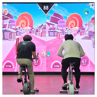 Logiciel interactif pour café pour enfants Awesome Island Bike Friends, avec projection par capteur et écran LED personnalisable