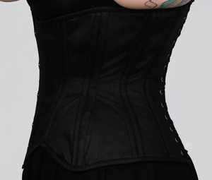 New OEM ODM <b>Gothic</b> Wedding Breathable High Compression Canvas Waist Trainer Fashioned Bust Front Busk Woven Custom Logo Shapers - Product Image 2