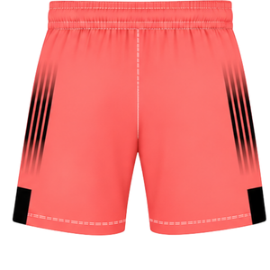 Conjunto de Rugby Rojo Coral y Negro, Jersey de Manga Corta con Cuello Redondo y Pantalones Cortos a Juego, Uniforme Deportivo Transpirable para Entrenamiento de Equipo - Product Image 5