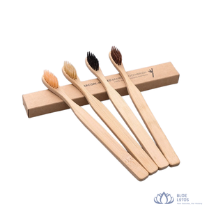 TOP SELLER Blue Lotus Farm for <b>Toothbrush</b> Biodegradable Handle Medium Bristles Reusable Daily Hygiene Care Wholesale Supply - Product Image 1