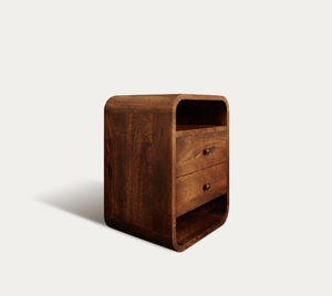 โต๊ะข้างเตียงไม้คุณภาพหรูหรา พร้อมลิ้นชัก 3 ชั้น โต๊ะวางของข้างเตียงแบบไม้ ทนทานและเชื่อถือได้มากขึ้น เหมาะสำหรับห้องเจ้าสาว - Product Image 2